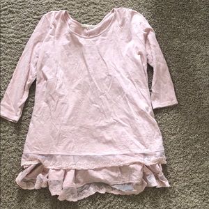 Blush Pink Altar’d State Flowy Baby Doll Shirt